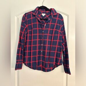 Women’s J.Crew Factory Plaid Button Up Shirt